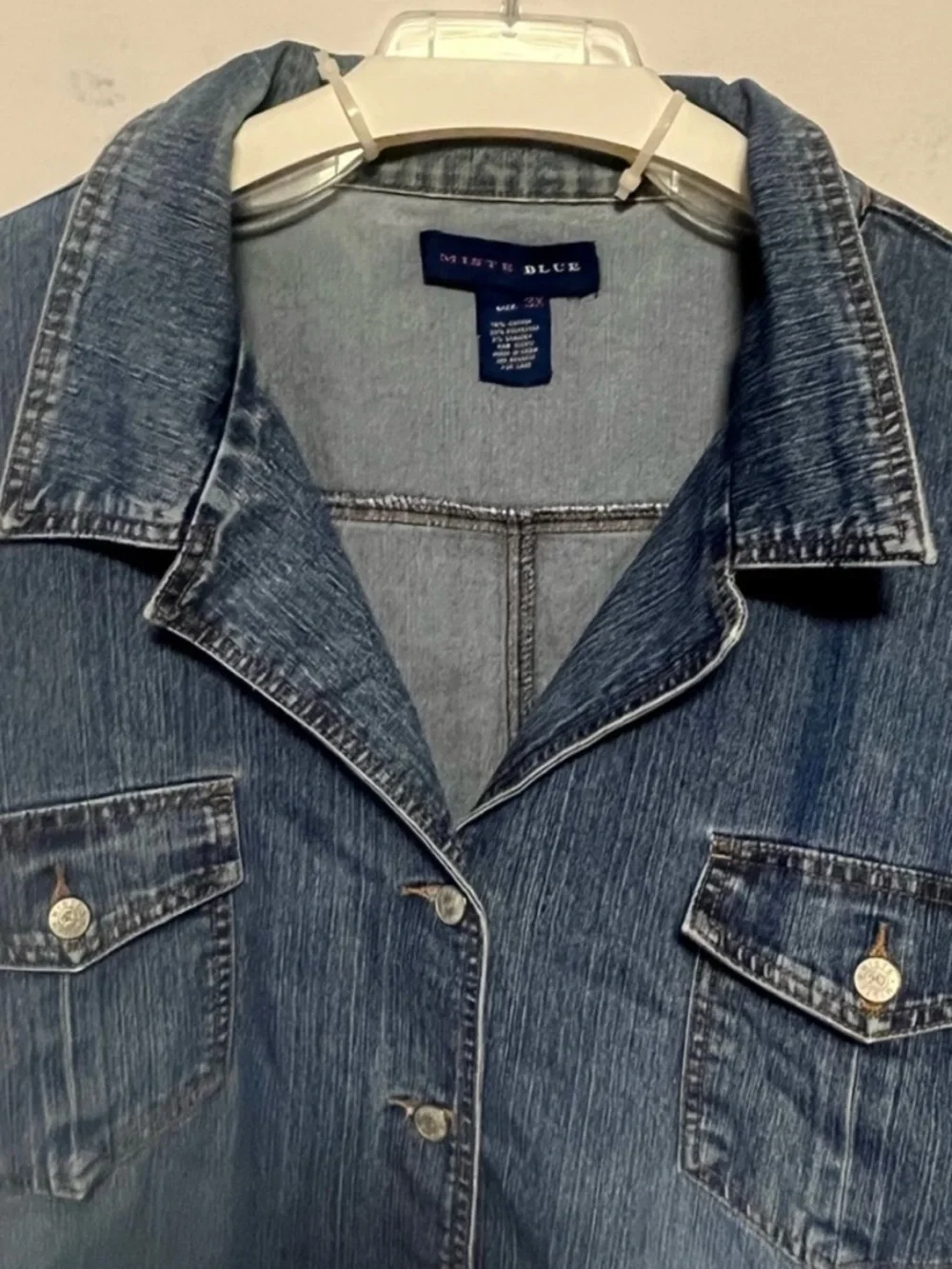 MISTE BLUE Plus Denim Jacket